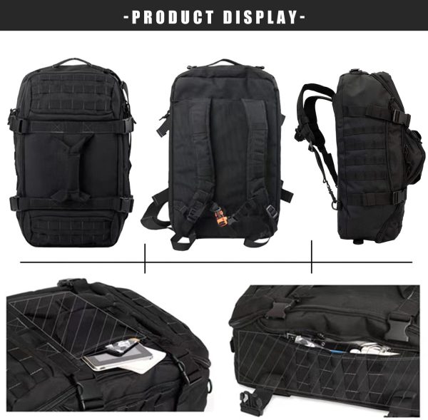 Gym Bag Duffle Bags Backpack - Travel Weekender Bag for Men Women Workout Bag for Military,Sports,Overnight,Basketball,Tactical,Football,Waterproof & Tear Resistant - Image 7
