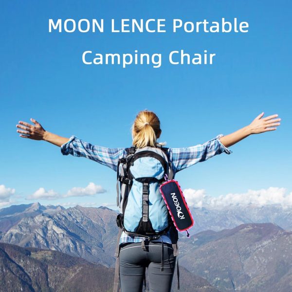 Portable Camping Chair, Ultralight Durable Foldable Chair for Outdoor Camp,Travel, Beach, Picnic, Garden, Sport Sturdy Frame, Comfortable Collapsible Lawn Chair, Supports 330Lbs - Image 5